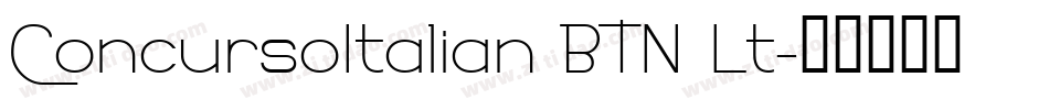 ConcursoItalian BTN Lt字体转换